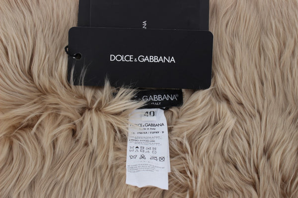 Dolce &amp; Gabbana Beige Alpaca kaulushuivi