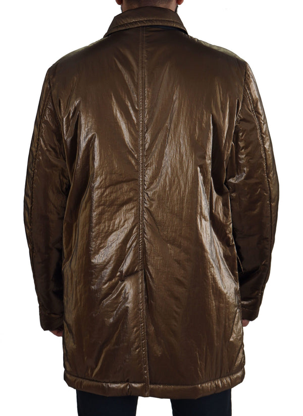 Dolce & Gabbana Elegant Bronze Double-Breasted Jacket