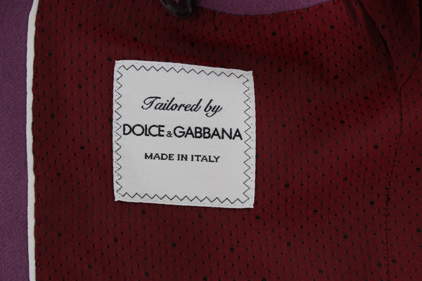 Dolce &amp; Gabbana Purple Cashmere Slim Fit Blazer -takki