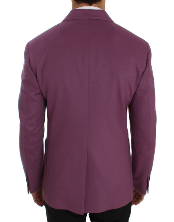 Dolce &amp; Gabbana Purple Cashmere Slim Fit Blazer -takki