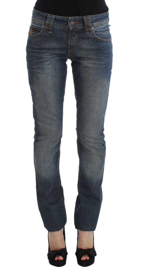 John Galliano Chic Slim Fit Blue Jeans