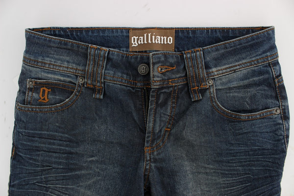 John Galliano Chic Slim Fit Blue Jeans