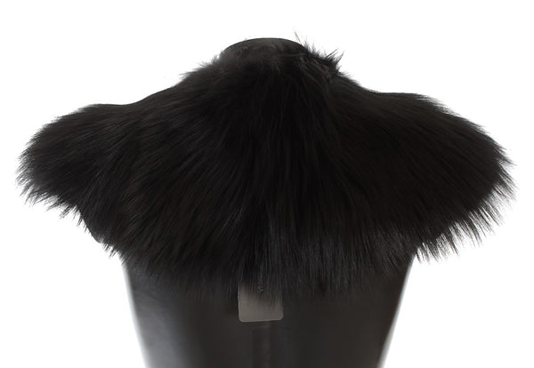 Dolce &amp; Gabbana Black Fox Fur kaulushuivi