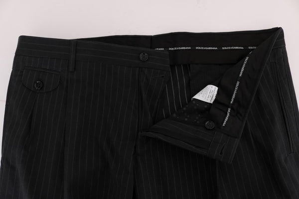 Dolce & Gabbana Elegant Striped Straight Fit Dress Trousers