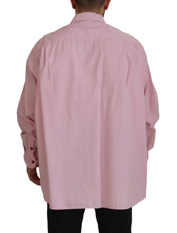 Dolce &amp; Gabbana Pink Casual Button Down pitkähihainen paita