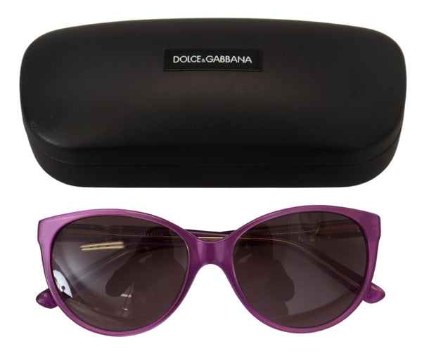 Dolce &amp; Gabbana Purple Acetate Frame pyöreät sävyt DG4171P aurinkolasit