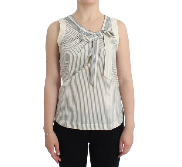 Ermanno Scervino Beachwear Striped Top Pusero paita Bow Tank