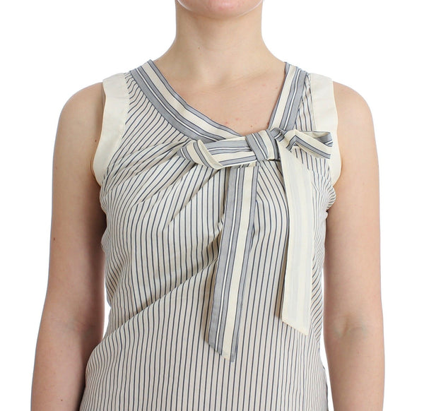 Ermanno Scervino Beachwear Striped Top Pusero paita Bow Tank