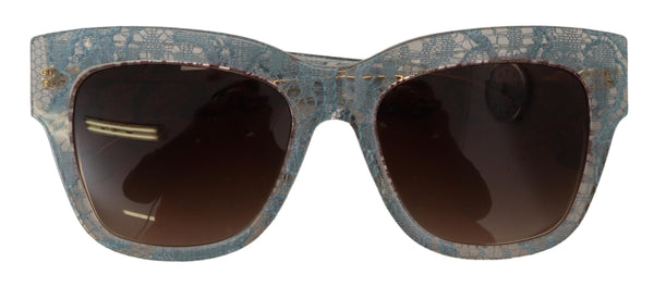 Dolce &amp; Gabbana Blue Lace Acetate Crystal Butterfly DG4231 aurinkolasit