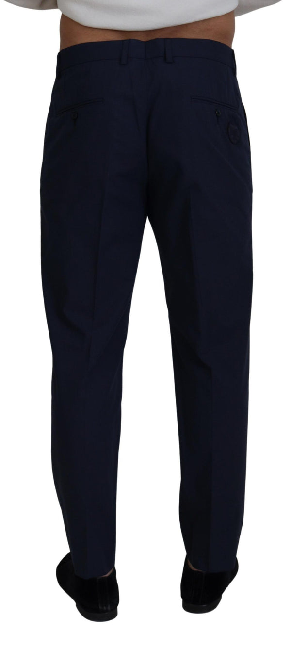 Dolce &amp; Gabbana Blue Cotton Slim Housut Chinos Pants