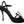 Dolce & Gabbana Black Suede Crystals Heels Sandaalit Kengät