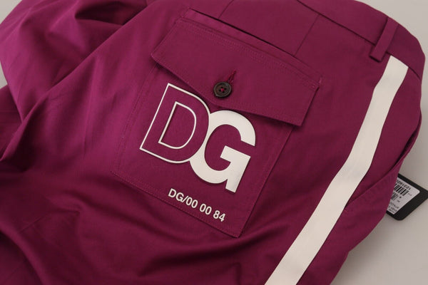 Dolce &amp; Gabbana Magenta Cotton DG Logo Pocket Housuhousut