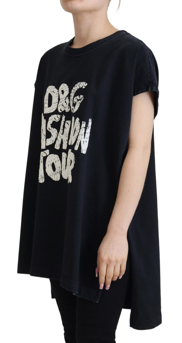 Dolce & Gabbana Elegant Cotton Round Neck Tee with Print