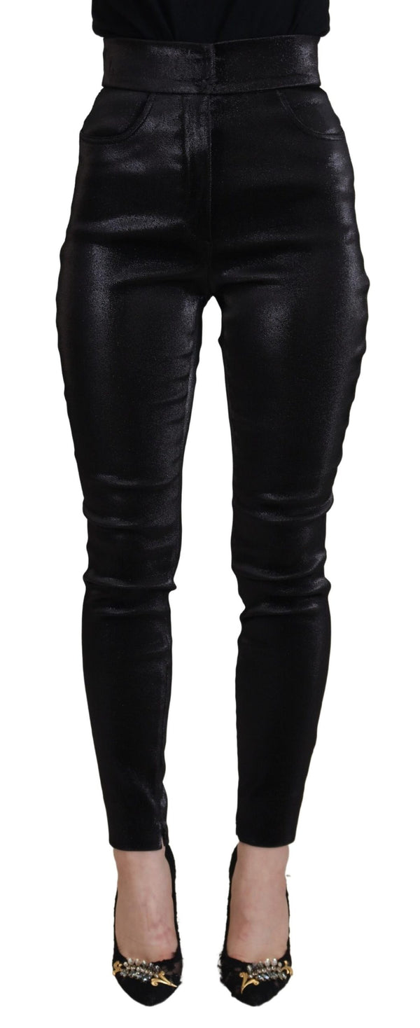 Dolce &amp; Gabbana Black Washed Cotton Skinny Denim Farkut