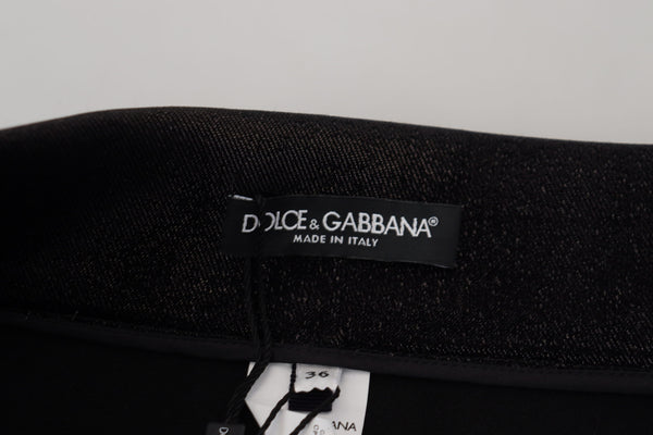 Dolce &amp; Gabbana Black Washed Cotton Skinny Denim Farkut