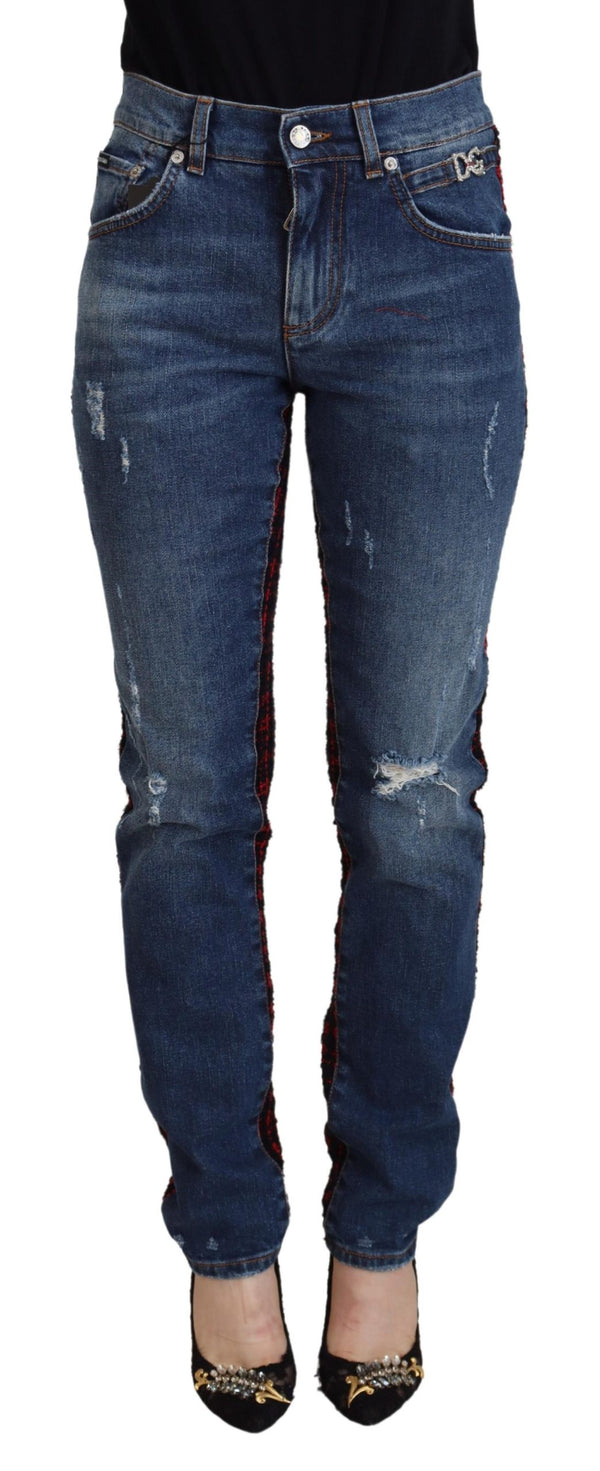 Dolce &amp; Gabbana Siniruudullinen Skinny Denim Farkut