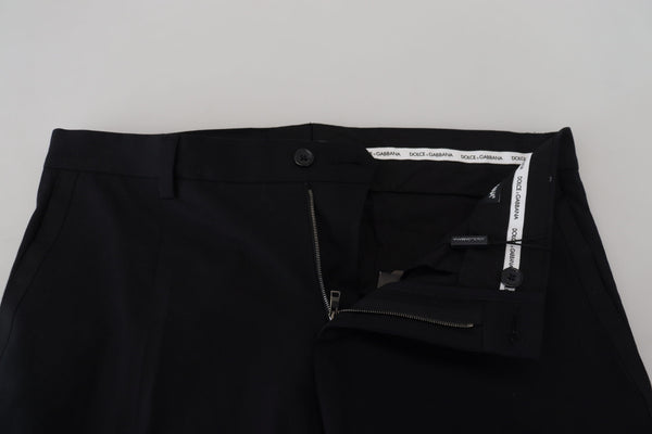 Dolce &amp; Gabbana Black Chino -muodolliset puuvillahousut