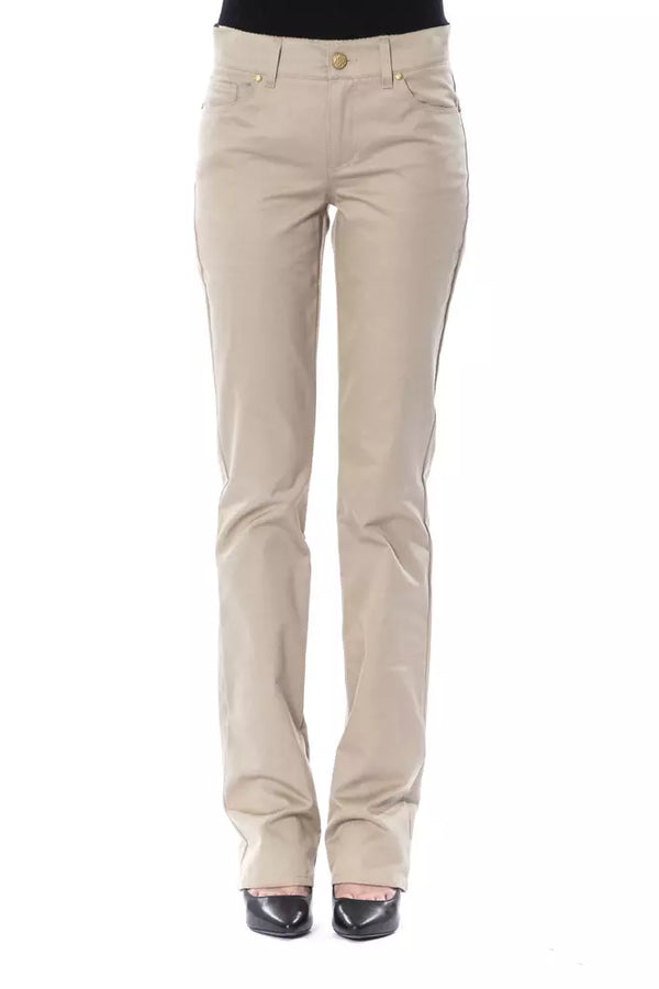 BYBLOS Beige Cotton Jeans &amp; Pant