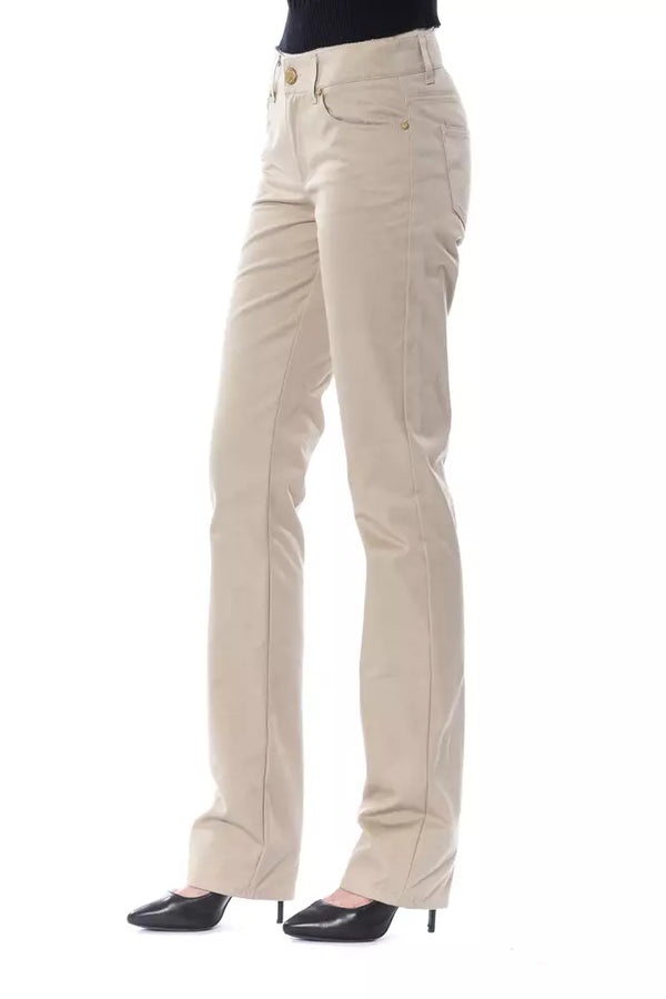 BYBLOS Beige Cotton Jeans &amp; Pant