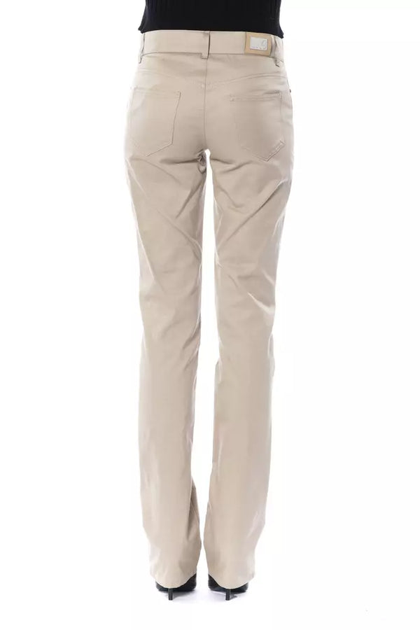 BYBLOS Beige Cotton Women Pants