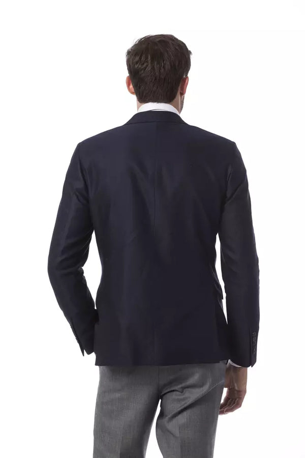 Miljardööri italialainen Couture Blue Wool Blazer