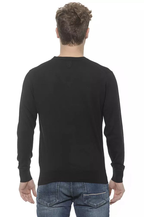 Miljardööri italialainen Couture Black Cashmere -villapaita