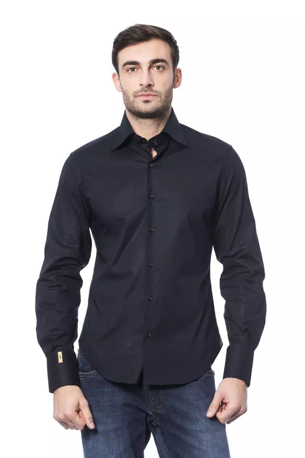 Miljardööri Italian Couture Blue Cotton Shirt