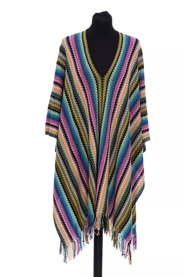 Missoni monivärinen villaponcho