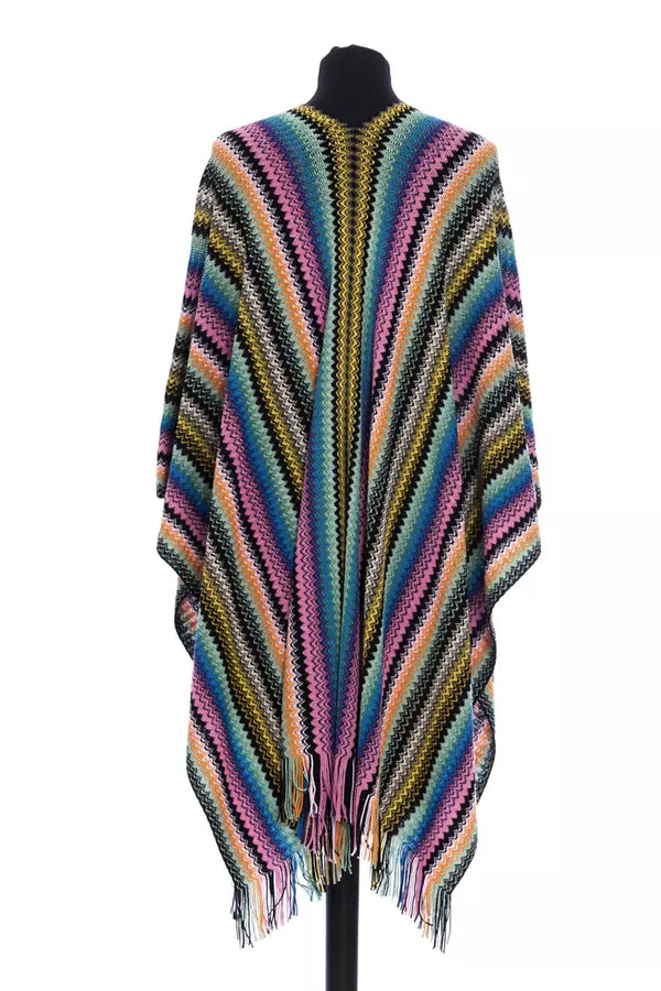 Missoni monivärinen villaponcho