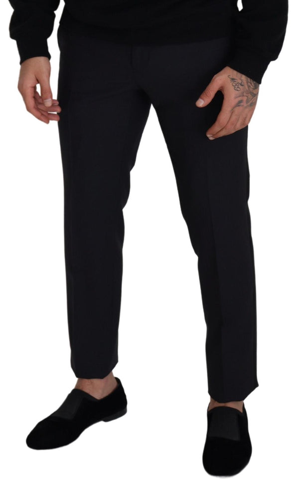 Dolce & Gabbana Elegant Black Wool Blend Trousers