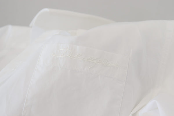 Dolce & Gabbana Elegant White Slim Fit Dress Shirt