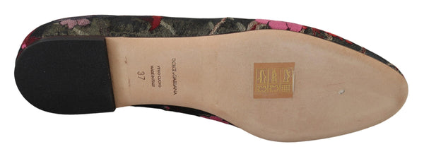 Dolce &amp; Gabbana Monivärinen Jacquard Sacred Heart Patch Slip On Shoes