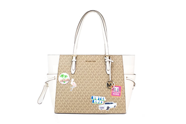 Michael Kors Gilly Large Travel Miami Print Signature PVC Tote -käsilaukku