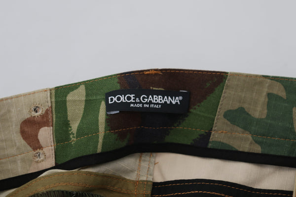 Dolce &amp; Gabbana Multicolor Silk Patchwork Miesten Denim Farkut