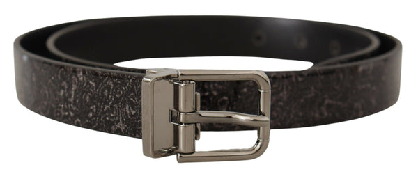 Dolce &amp; Gabbana Musta Goccia Glitter Patent Leather Solki Vernice Belt