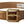 Dolce & Gabbana Bronze Leather Belt with Gold-Toned Buckle