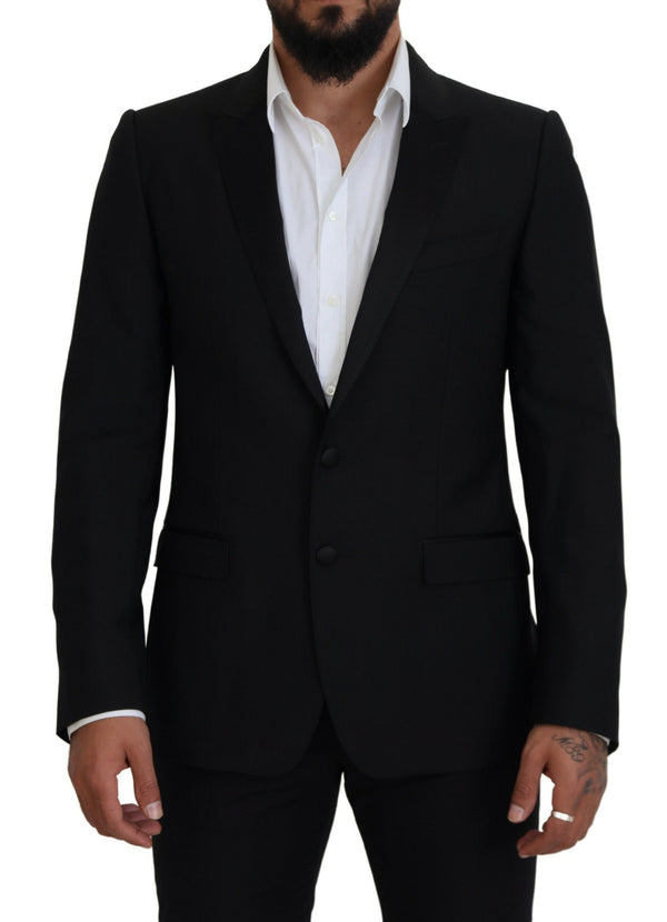 Dolce &amp; Gabbana musta Slim Fit muodollinen Martini Blazer