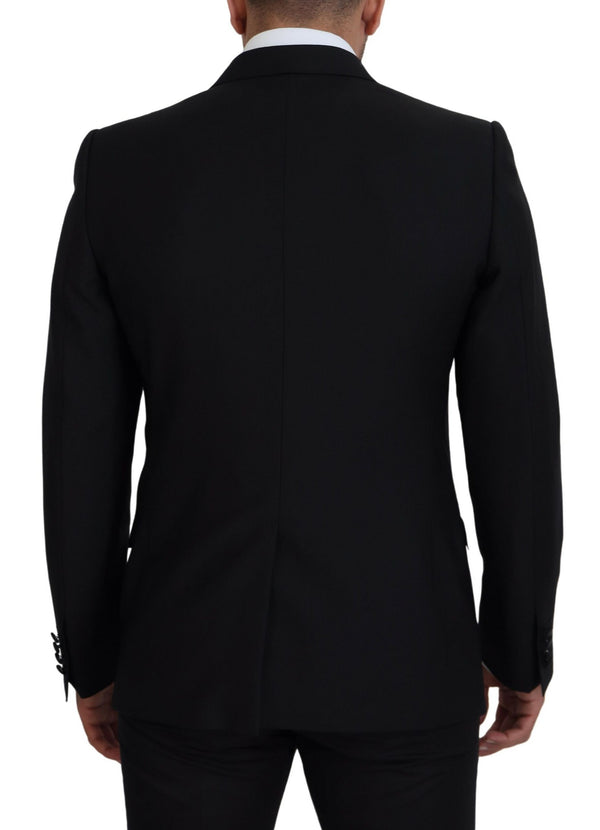 Dolce &amp; Gabbana musta Slim Fit muodollinen Martini Blazer