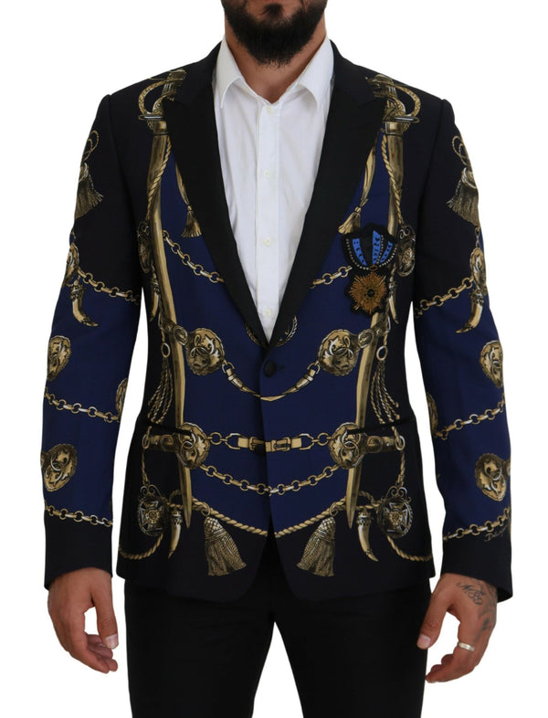 Dolce &amp; Gabbana monivärinen painettu takki Martini Blazer