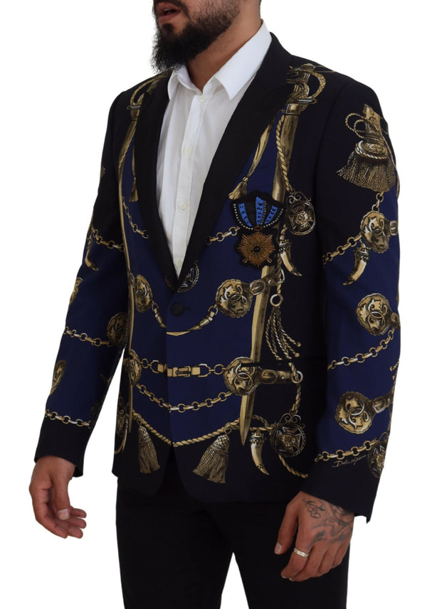 Dolce &amp; Gabbana monivärinen painettu takki Martini Blazer