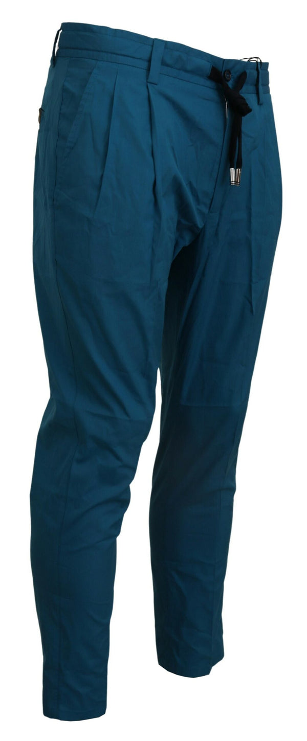 Dolce &amp; Gabbana Blue Cotton Chinos -housut