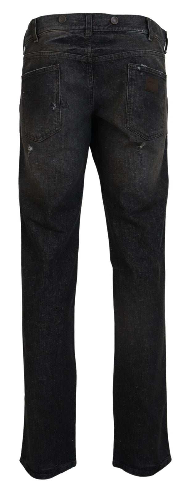 Dolce &amp; Gabbana Grey Green Denim Regular Fit -farkut