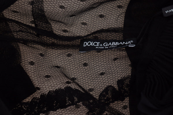 Dolce & Gabbana Elegant Lace Detailed A-Line Mini Dress