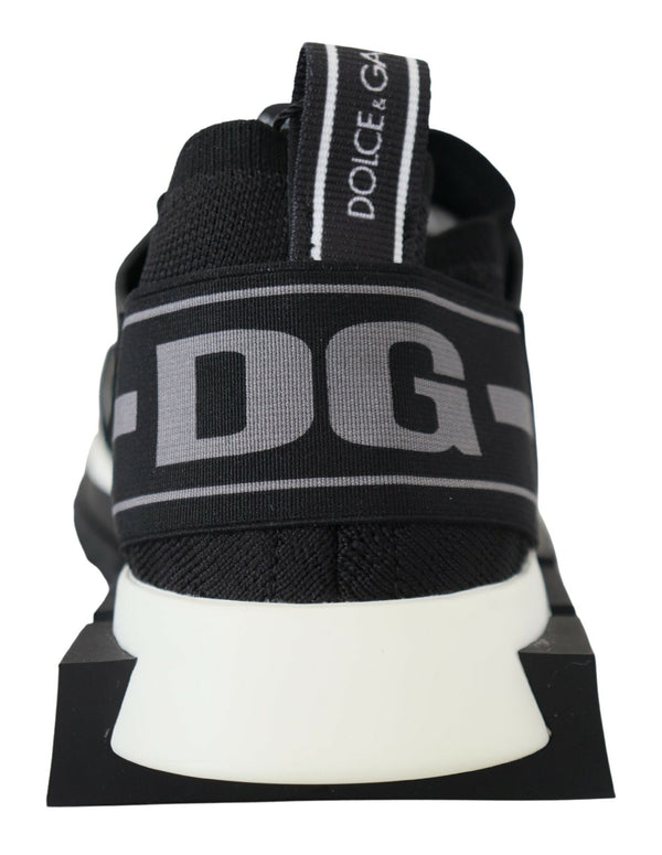 Dolce &amp; Gabbana Black Mesh Sorrento Trekking Sneakers -kengät