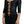 Dolce & Gabbana Black Cotton Stretch Open Chest 3/4-hihainen toppi