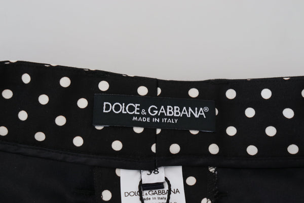 Dolce &amp; Gabbana Multicolor Polka Dots High Waist -housut