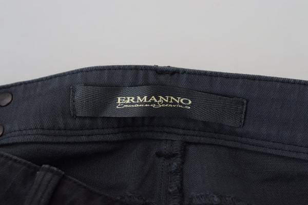 Ermanno Scervino mustat puuvillaiset Slim Fit naisten farkut