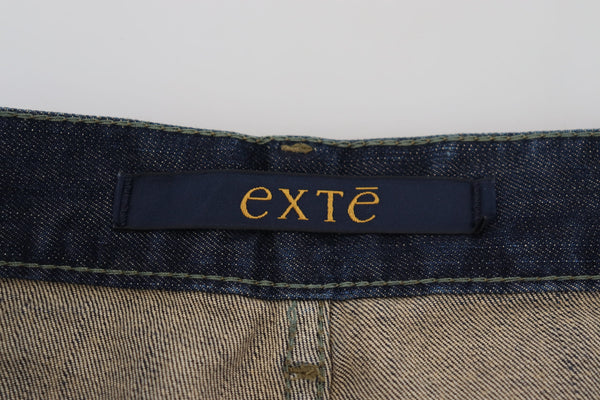 Exte Blue Pesty Cotton Straight Fit Miesten Casual Denim Farkut