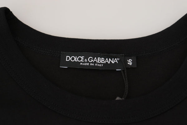 Dolce &amp; Gabbana musta Sneak Peek Cotton lyhythihainen T-paita