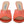 Prada Elegant Coral Leather Heels Sandals